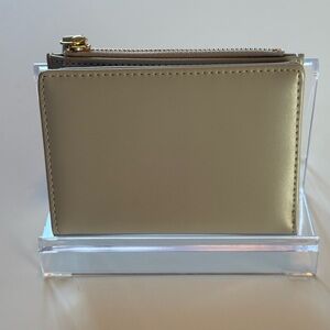 Unbranded Small Gray Coin Pouch Wallet Bi-fold -Card Slip, Bills- ID Slip